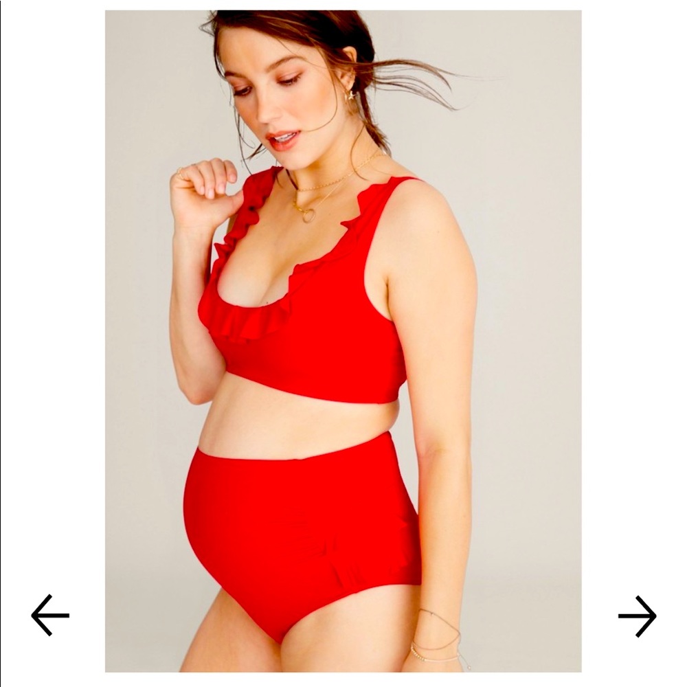 HATCH Antigua Bikini Set Color: Passion Red